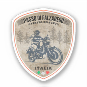 Passo di Falzarego-italian mountain pass trip Sticker