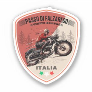 Passo di Falzarego-italian mountain pass trip Sticker