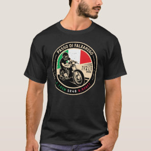 Passo di Falzarego Italy Falzarego Pass Motorcycle T-Shirt