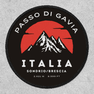 passo di gavia - gavia pass italian Mountain alps Patch