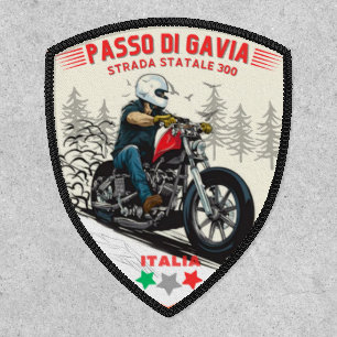  passo di gavia - gavia pass italian Mountains alp Patch