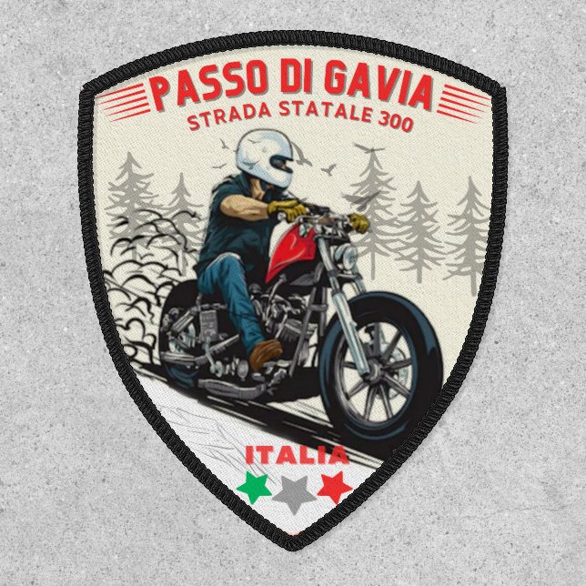  passo di gavia - gavia pass italian Mountains alp Patch (Front)