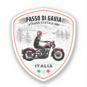 passo di gavia - gavia pass italian Mountains alp Sticker
