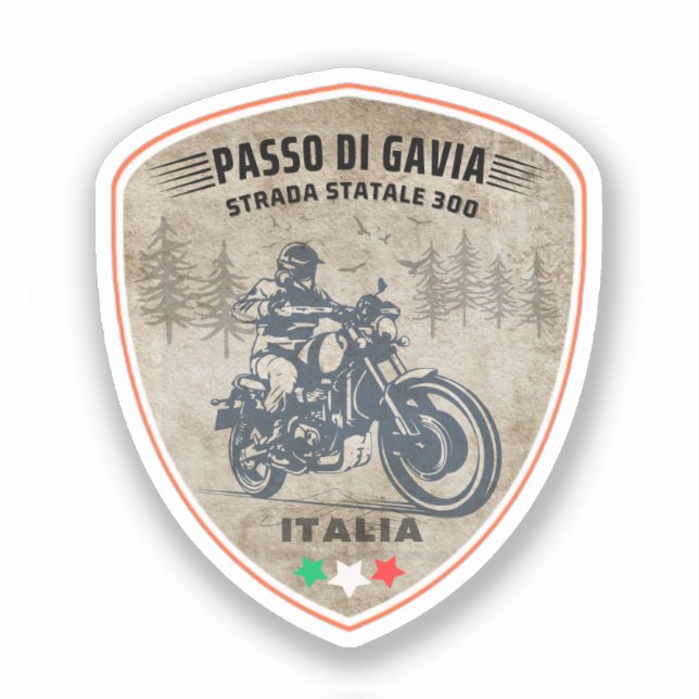  passo di gavia - gavia pass italian Mountains alp Sticker (Front)
