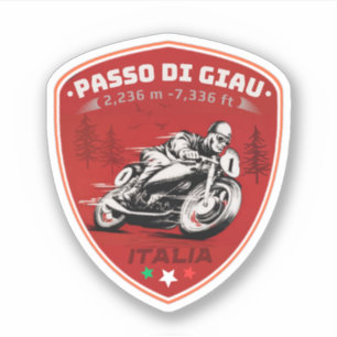 passo di giau - giau pass italian Mountains alps. Sticker