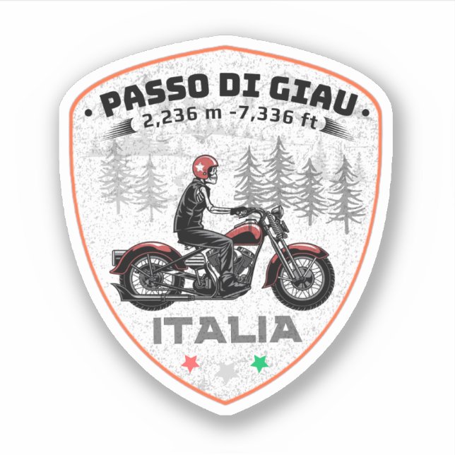  passo di giau - giau pass italian Mountains alps Sticker (Front)