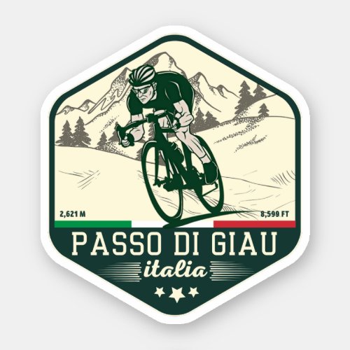  passo di giau _ giau pass italian Mountains alps  Sticker
