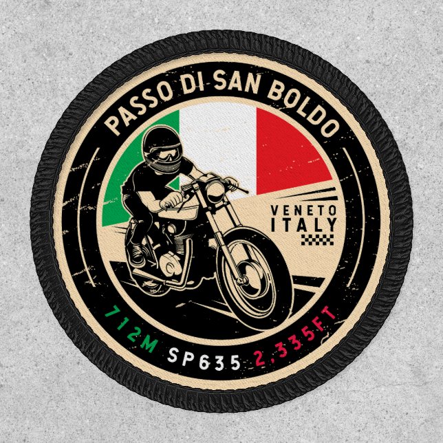 Passo di San Boldo San Boldo Pass Motorcycle Patch (Front)