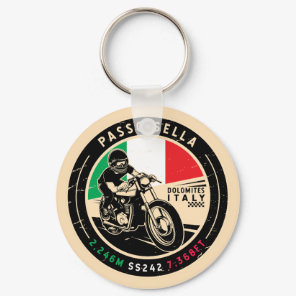 Passo Sella | Italy | Motorcycle Keychain