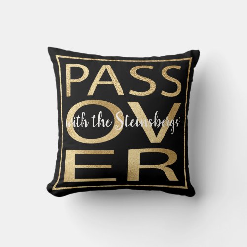 Passover 16 x 16 Pillow Passover Classic Gold