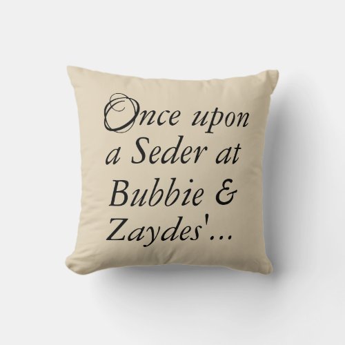 Passover 16 x 16 Throw Pillow Once Upon a Seder