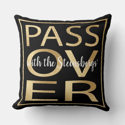 Passover 20 x 20 Pillow Passover Classic Gold