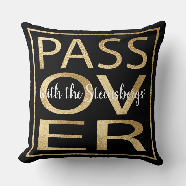 Passover 20 x 20 Pillow Passover Classic Gold (Front)