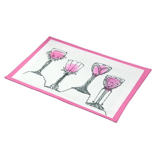 Passover 4 Cups of Wine Placemat (On Table)