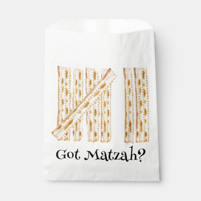 Passover 7 Days Got Matzah? Goodie Favor Bag (Front)