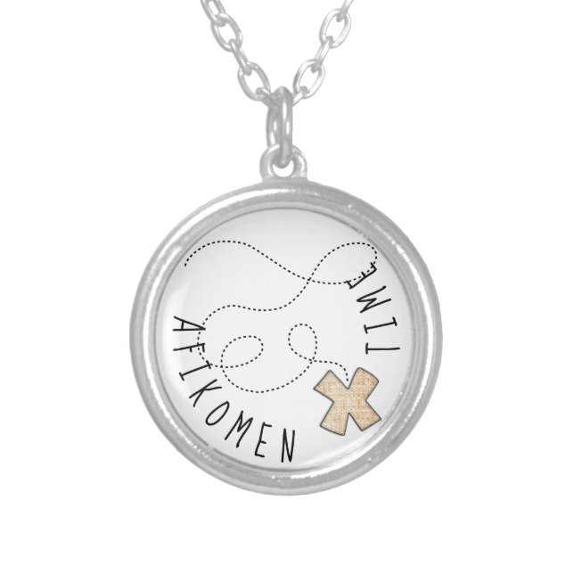 Passover Afikomen Time Necklace Personalize (Front)