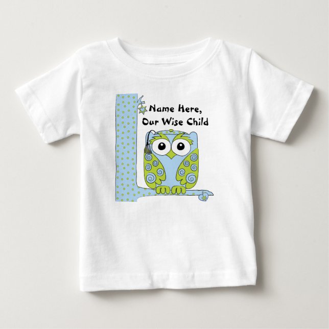 Passover Baby Blue/Green Shirt "The Wise Child" (Front)