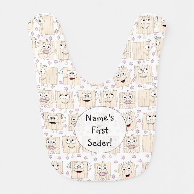Passover Baby Girl's Bib (Front)