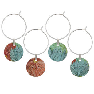 Passover Beautiful Fleurs Wine Charm