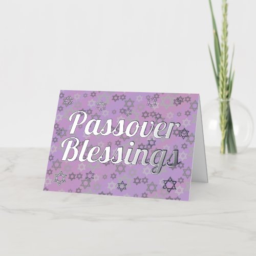  Passover Blessings Contemporary Foil Holiday Card