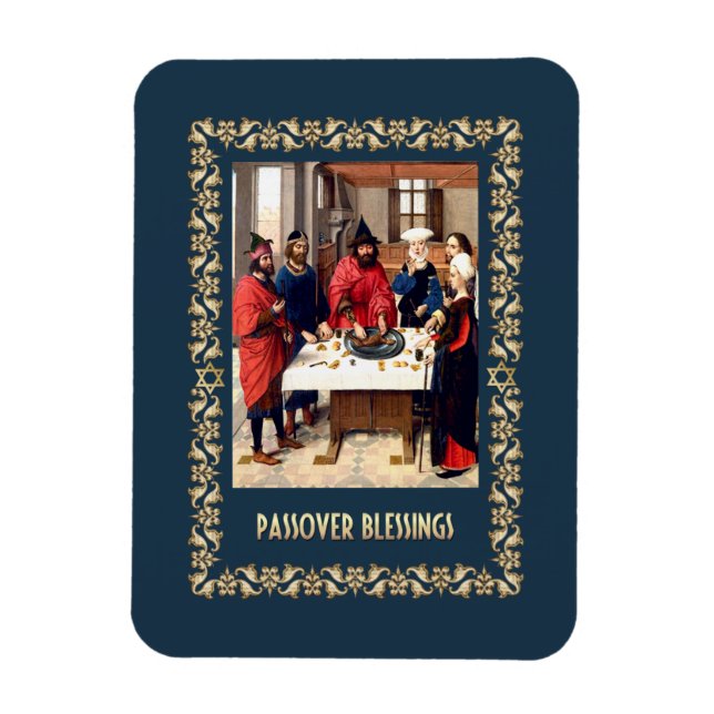 Passover Blessings. Fine Art Gift  Magnet (Vertical)