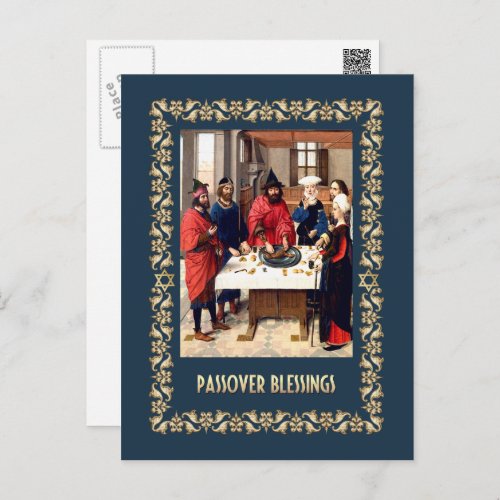 Passover Blessings Fine Art  Postcard