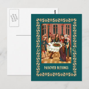 Passover Blessings. Fine Art  Postcard