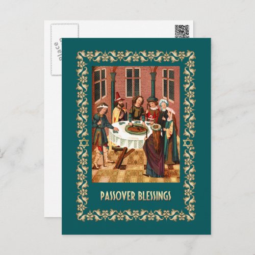 Passover Blessings Fine Art  Postcard