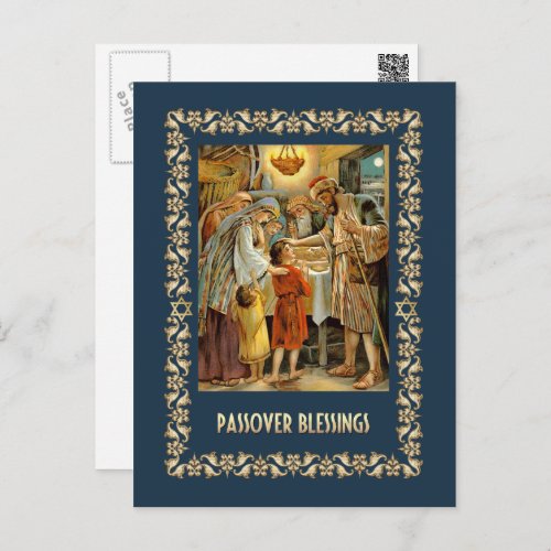 Passover Blessings Fine Art  Postcard