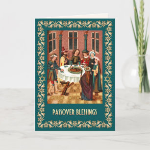 Passover Blessings. Judaica Fine Art Card