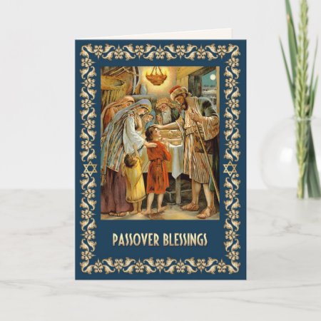 Passover Blessings. Judaica Fine Art Card