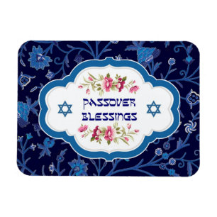 Passover Blessings. Shalom at Pesach Gift Magnets