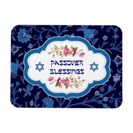 Passover Blessings. Shalom At Pesach Gift Magnets