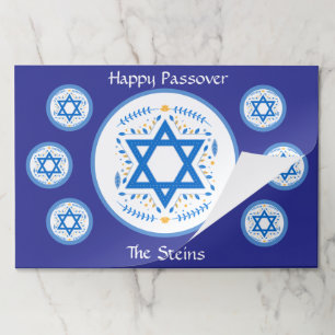 PASSOVER Blue Star David NAME Navy Placemats