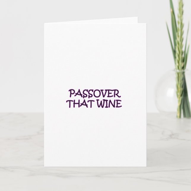 PASSOVER CARD (Front)