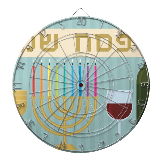 passover dartboard with darts (Front)