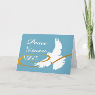 Passover Dove, Peace, Tolerance, and Love, Unity Card