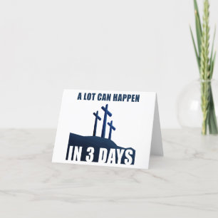 Passover Easter Cross of Jesus – A Lot Can Happen Thank You Card