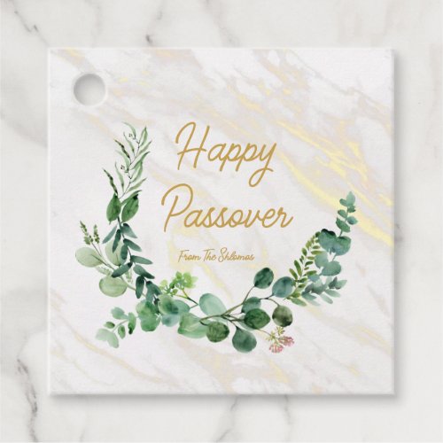Passover Elegant Design favor tag