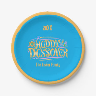 Passover Family Seder Dinner Paper Plates