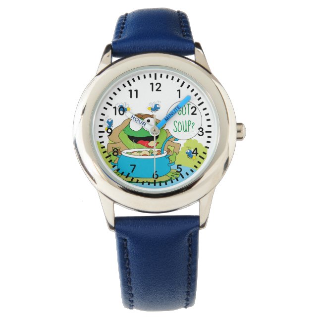 Passover Funny  Frog Got Soup Watch Personalize (Front)