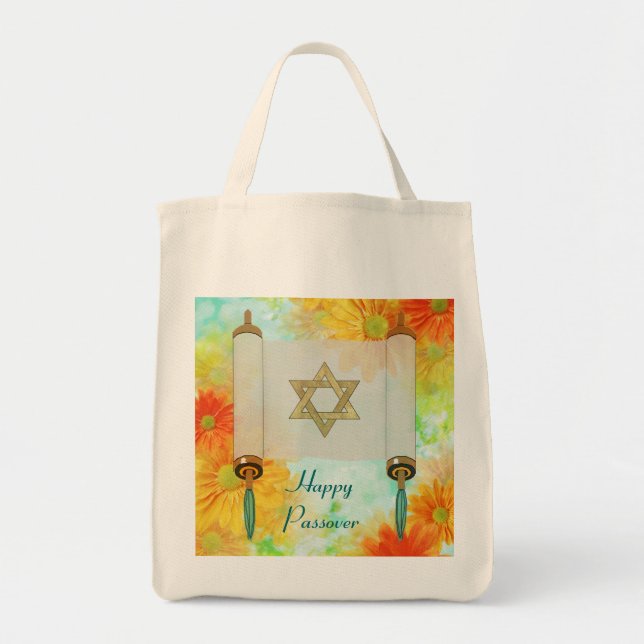 Passover Greetings Tote Bag (Front)