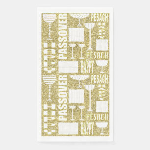 Passover Guest Towel Napkins "Passover Gold"
