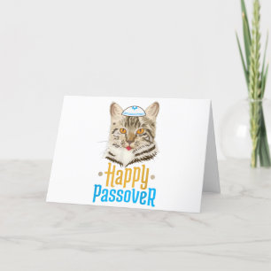 Passover Happy Passover Cat Funny Seder Jewish Letterpress Thank You Card