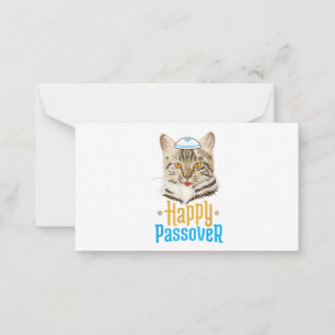 Passover Happy Passover Cat Funny Seder Jewish Note Card