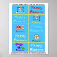 Passover / Happy Passover Fabric Font Tag Captions