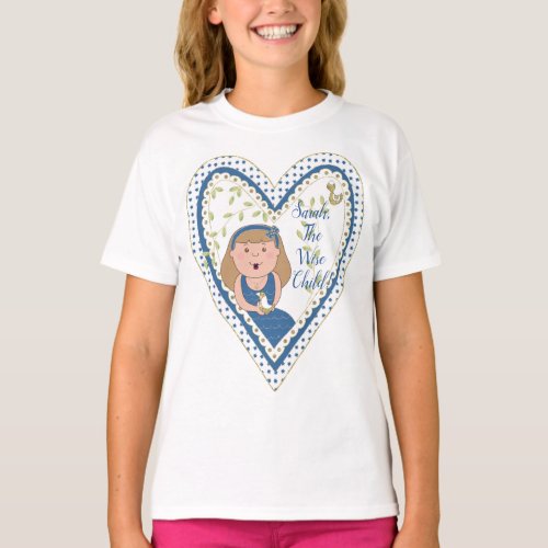 Passover Heart Wise Child  Girls Ruffle T_Shirt