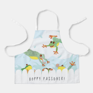 Passover Hoppy Frogs Apron