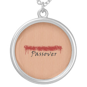 Passover Lamb's Blood Silver Plated Necklace
