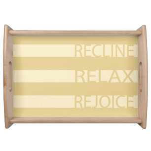 Passover Large Serving Tray Recline Relax Rejoice